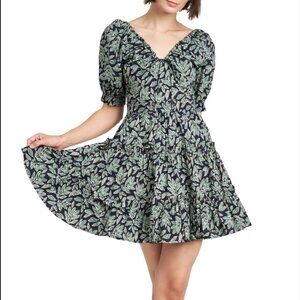 En Saison Arielle Mini Dress - Forest Navy - Large